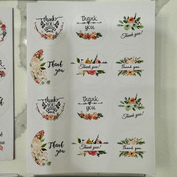 Assorted Thank You Sticker Pack - Picture 4 of 12